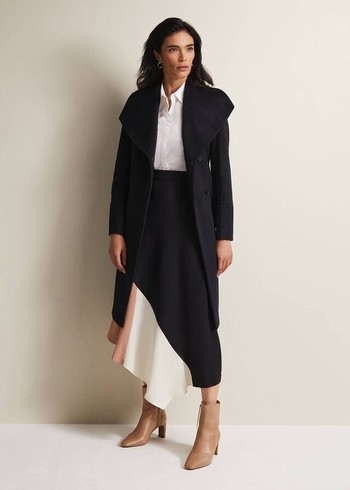 Phase Eight Nicci Wool Smart Coats Navy Canada | POSQKW-920